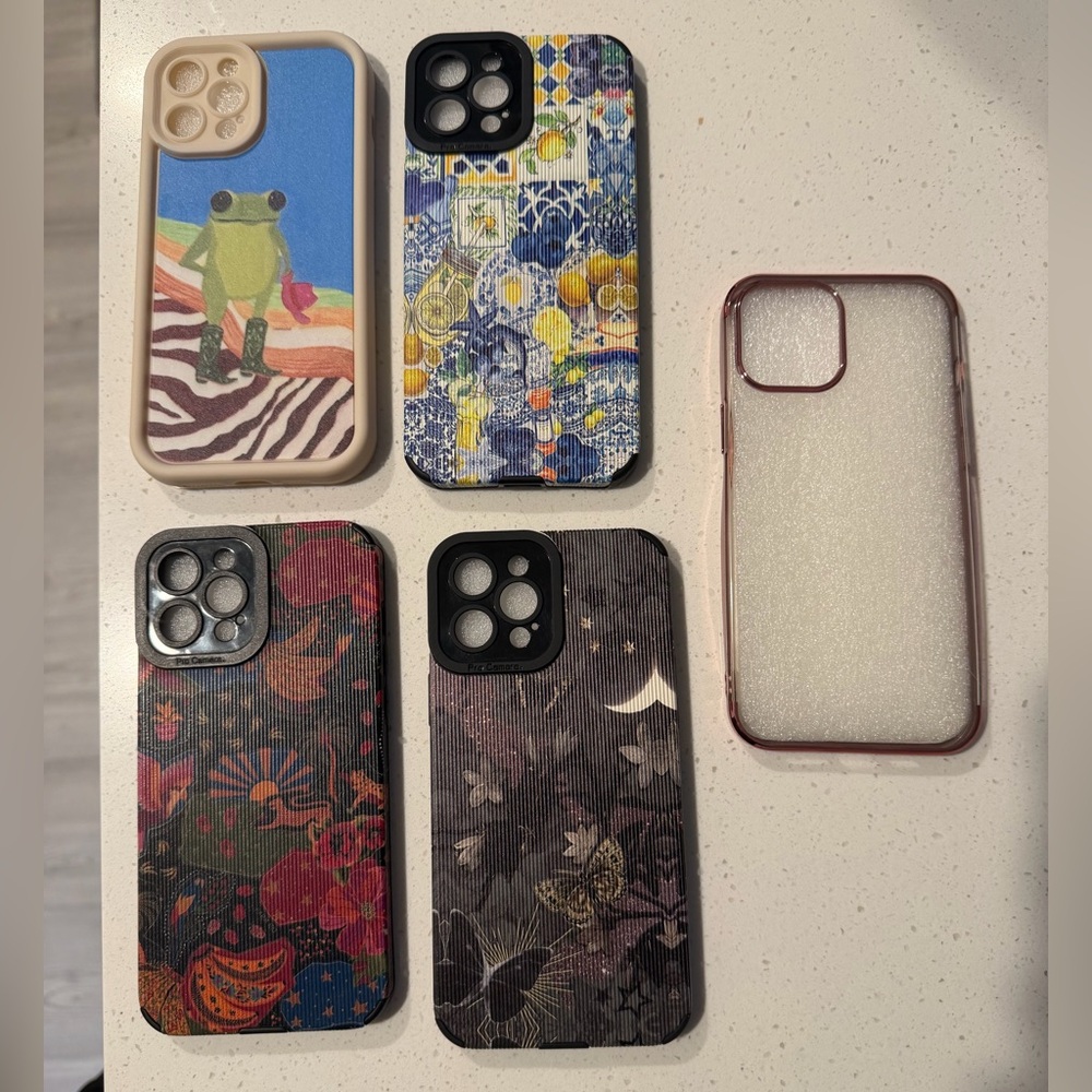 iPhone 12 ProMax Phone Case Set of 5